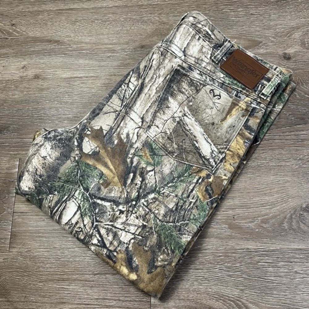 Wrangler Pro Gear Men's‎ Size 38x26 Jeans Realtree Camo Camouflage Hunting Pants